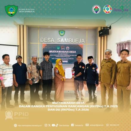 Musyawarah Desa Penyusunan Rencana Kerja Pemerintah Desa (RKPDes) Tahun 2025 dan DU RKPDes 2026